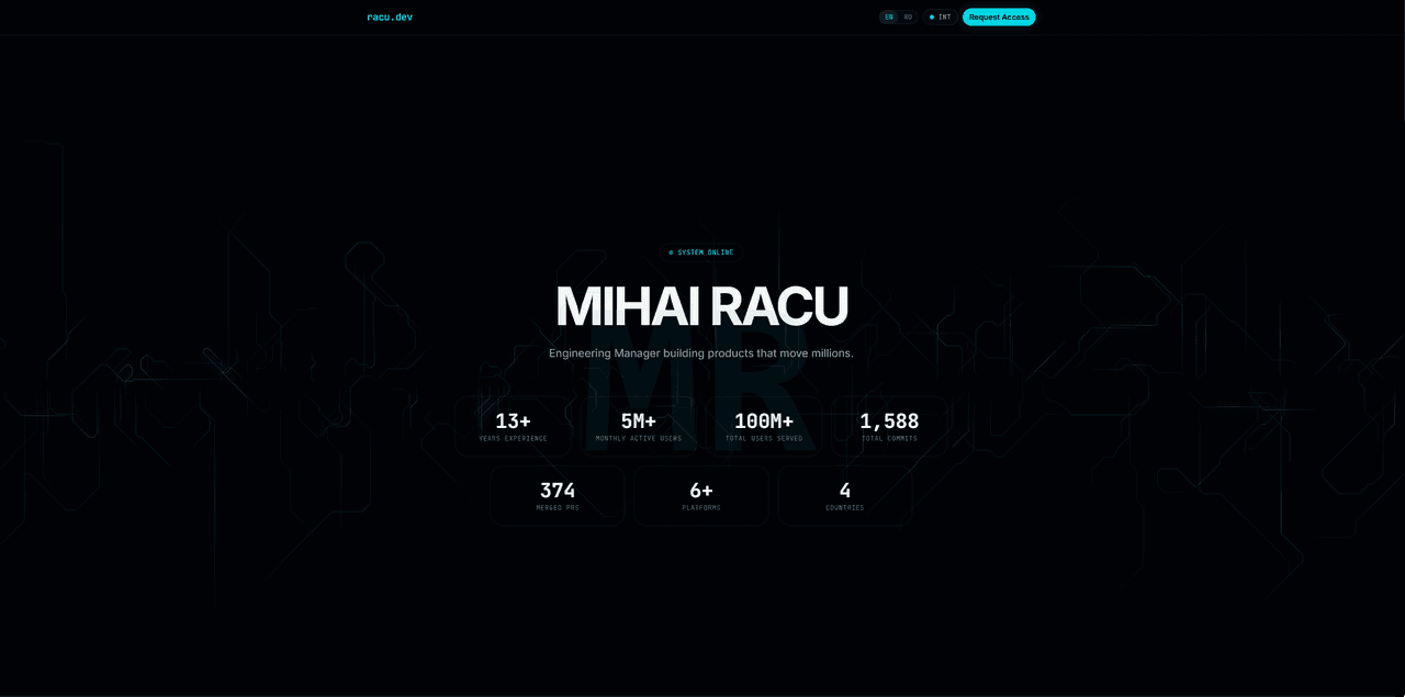 racu.dev - Personal Website